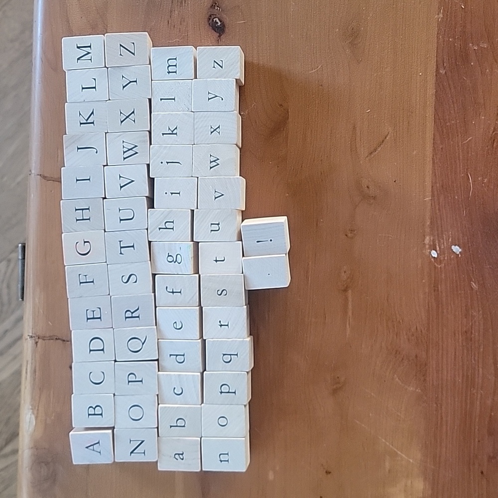 Alphabet Rubber Stamp set